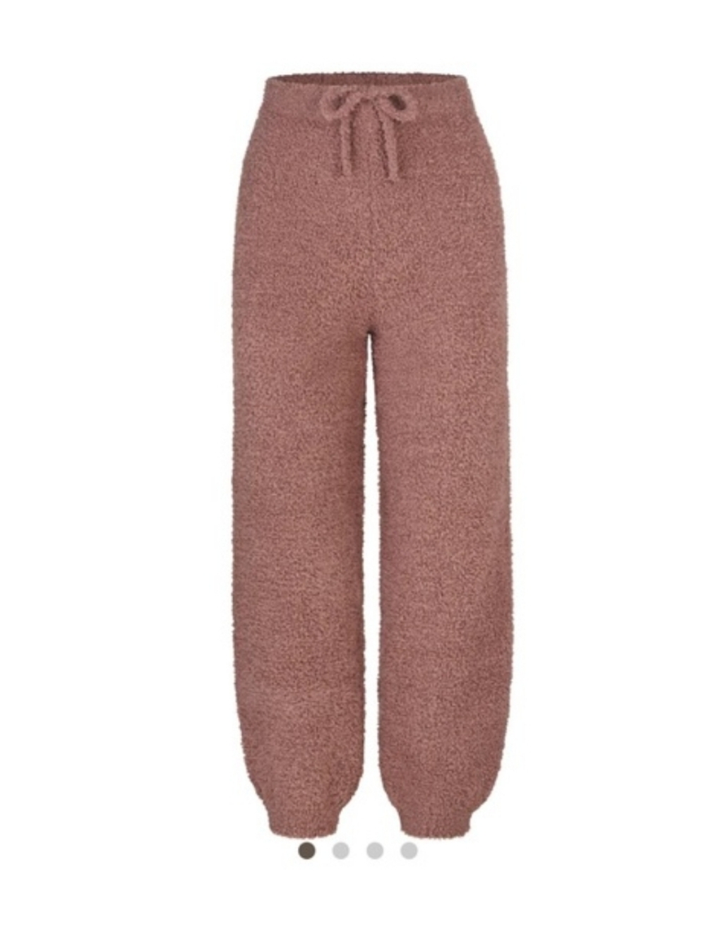 Skims Cozy Knit Joggers in Clay Rose Teddy Pants Size L/ XL